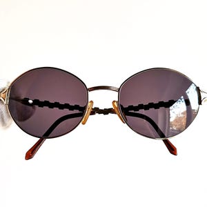 YVES SAINT LAURENT vintage Ysl lunettes de soleil rare ovale rond cube d'or bras Tupac 4119 y101 steampunk Migos cadre Kylie Jenner verres violets des années 90