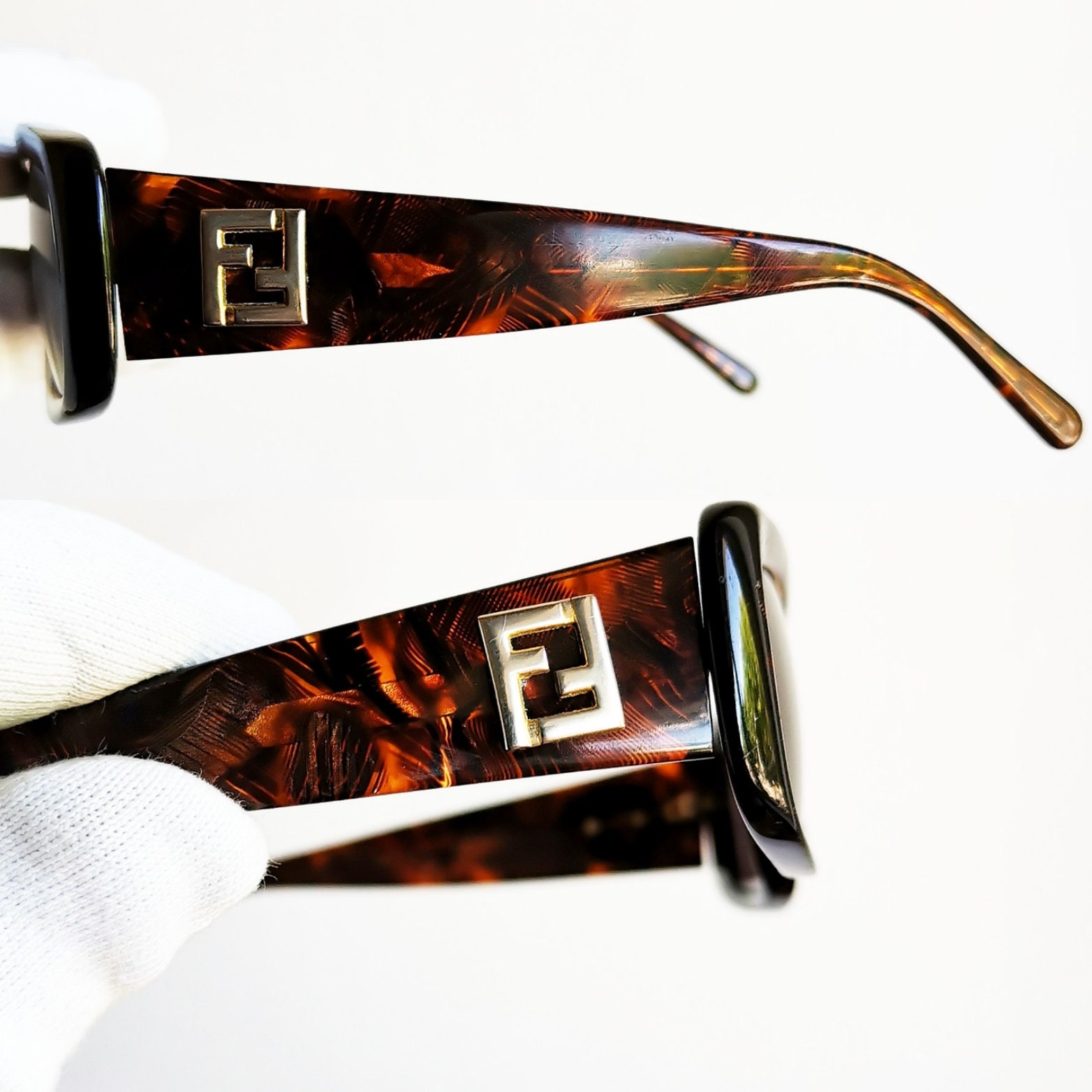 【FENDI】 メタルゴールドロゴ Vintage Sunglasses Fendi Gold Logo Sunglasses – Treasures of NYC