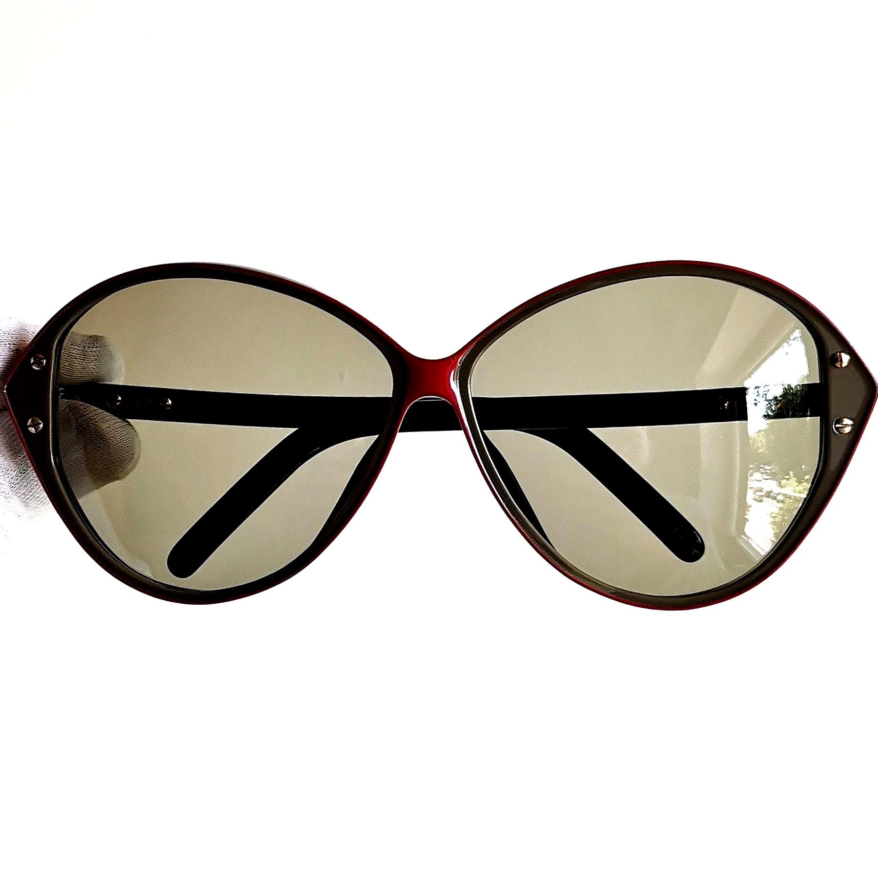 60s・美品　Christian Dior　ビンテージサングラス　オーバル DIOR Vintage Sunglasses Rare Oval Odd Shape Christian 2278