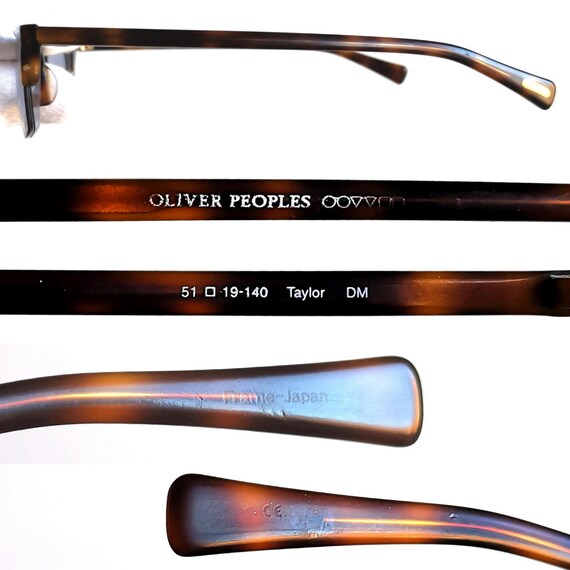 OLIVER PEOPLES Sunglasses rectangular small brown… - image 6