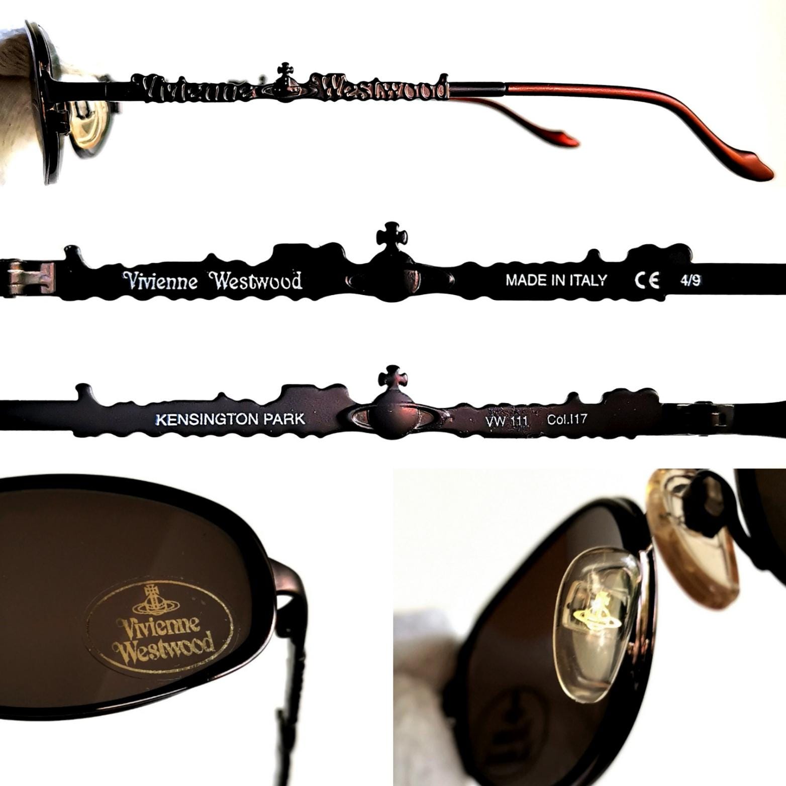 Vivienne Westwood サングラス KENSINGTON PARK VIVIENNE WESTWOOD Vintage Sunglasses Oval Small Gray Copper