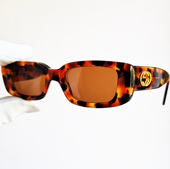 GUCCI Vintage Sunglasses Rare Tortoise 