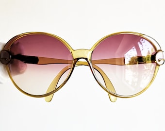 DIOR vintage Sunglasses rare mask square round French style