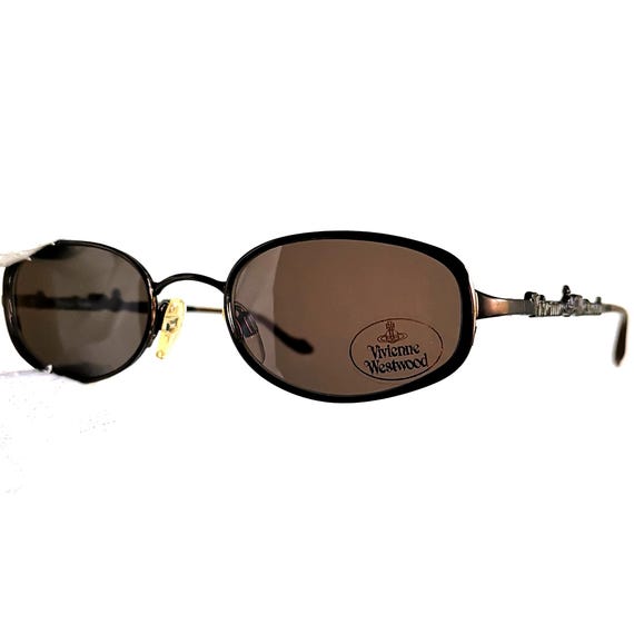 VIVIENNE WESTWOOD Vintage Sunglasses Oval Small Gray Copper