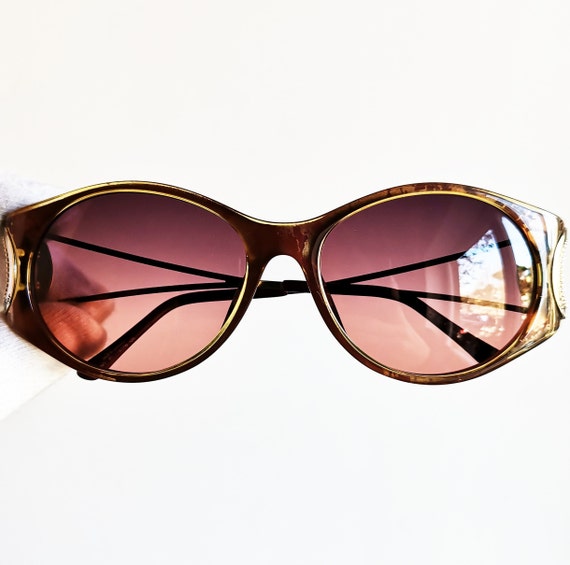 DIOR vintage Sunglasses rare round oversize Frenc… - image 2