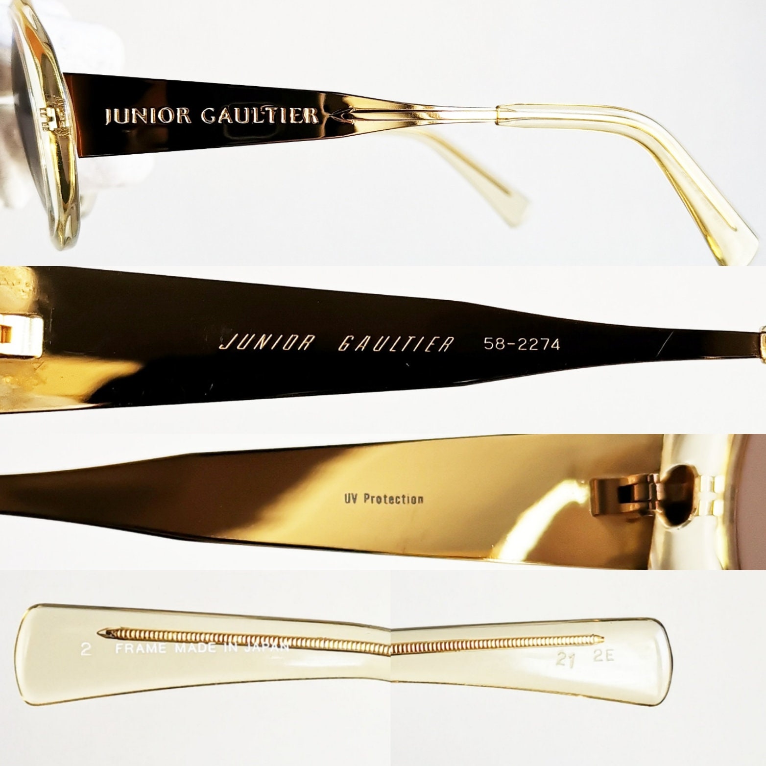 ジャン・ポール・ゴルチエ ヴィンテージ サングラス Jpg ゴールド