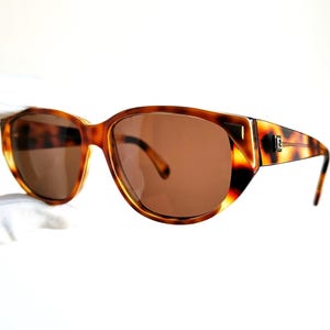 FENDI vintage sunglasses oval mask tortoise brown gold aviator pilot FS63 wrap Migos 2Chainz Rihanna Bella Hadid frame by LOZZA 90s new lens
