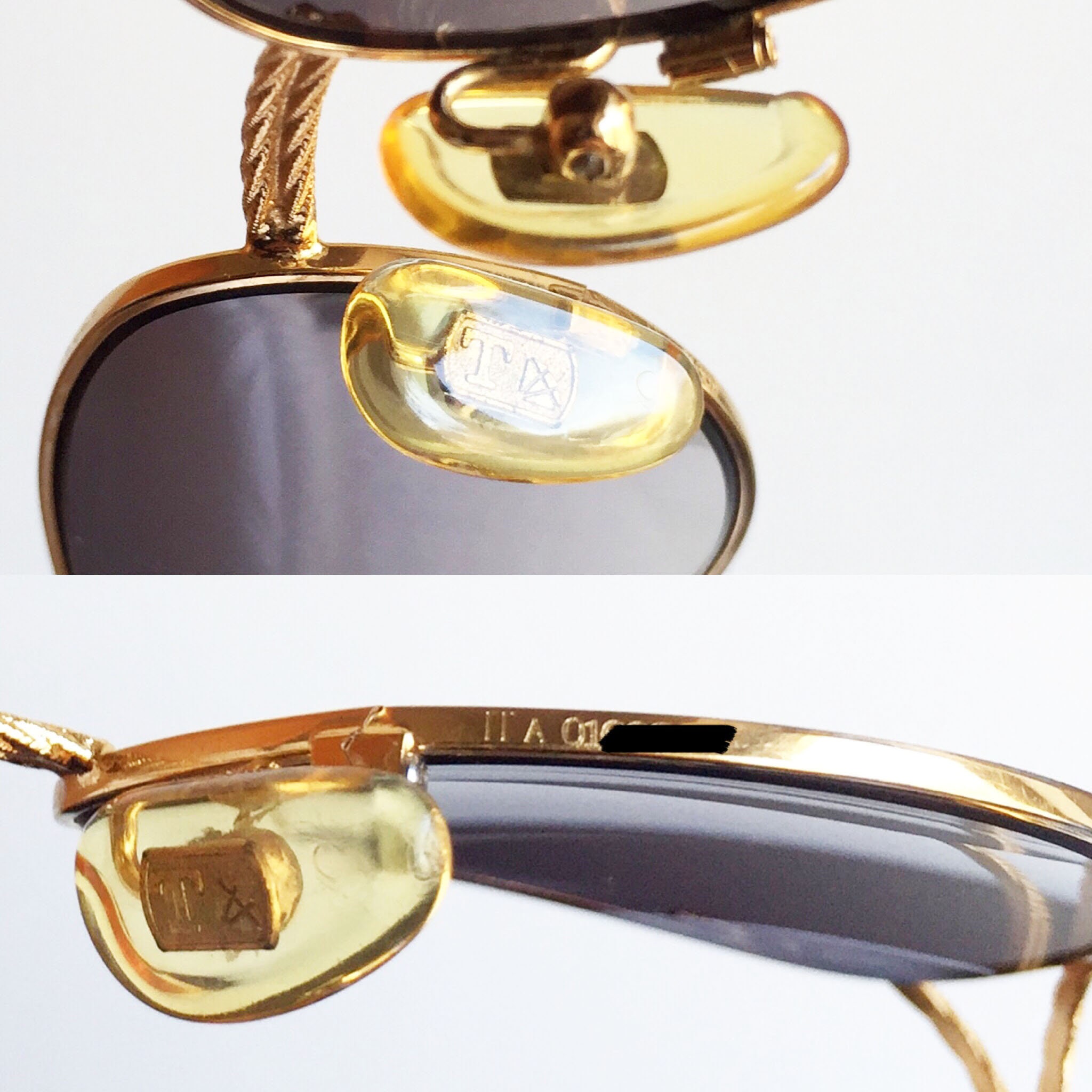 TIFFANY 23K Gold Plated Vintage Sunglasses Rare Filled
