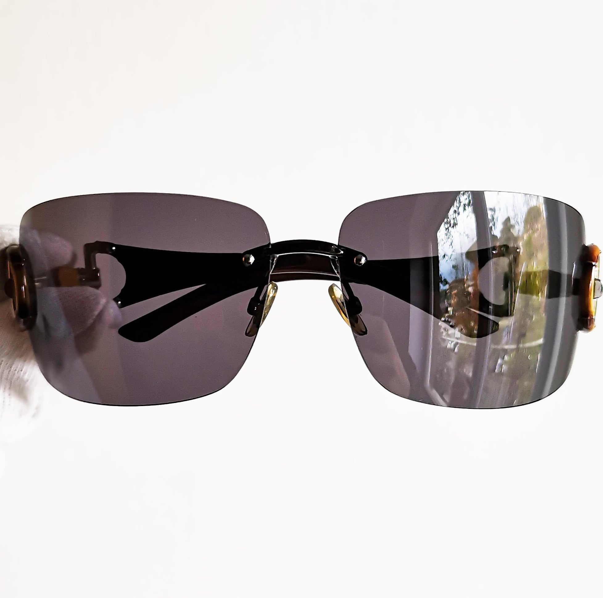 小物 GUCCI rimless sunglasses Y2K Gucci Rose Rimless Sunglasses Vintage 90s Y2K GG1653 Italy