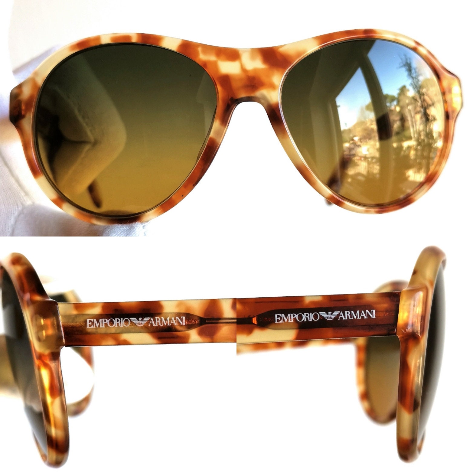 Giorgio Armani : 80s〜90s Sunglasses 90s Vintage Giorgio Armani Tortoiseshell Sunglasses - Etsy
