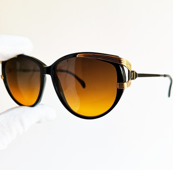 YVES SAINT LAURENT vintage Ysl Sunglasses rare bl… - image 1