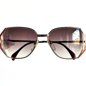 SILHOUETTE square hexagon vintage sunglasses rare V6021 M6063 red gold gray mask Migos Rihanna Lady Gaga Kylie Jenner Elton John frame 80s