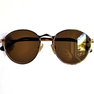 VALENTINO vintage Sunglasses rare round oval gold 1310 OLIVER frame pantos steampunk Tupac new lens VLTN Migos Rihanna Lady Gaga 2Chainz 90s