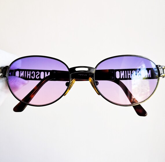 MOSCHINO vintage Sunglasses rare oval MM3018-S gu… - image 2