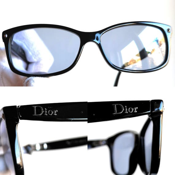 DIOR ヴィンテージ サングラス ブラック シルバー スクエア 