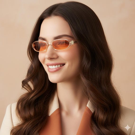 小物 Old Gucci Sunglasses : Clear GUCCI Vintage Sunglasses Clear Transparent Orange Lens Oval GG2506