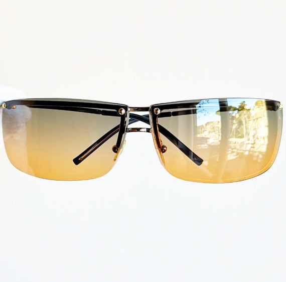 GUCCI vintage sunglasses rare oval square rectang… - image 1