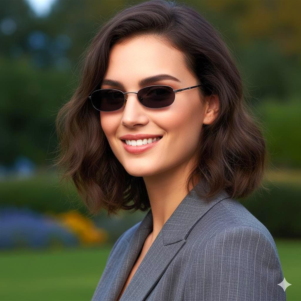 GUCCI Sunglasses Vintage Blue Sideral Oval Small GG2639 Bayonetta