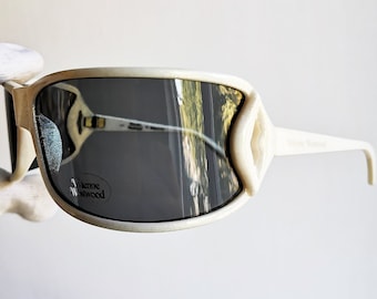 VIVIENNE WESTWOOD Vintage Sunglasses Rare Oversize Wrap Mask
