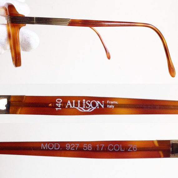 ALLISON vintage eyewear rare eyeglasses gold rim … - image 4