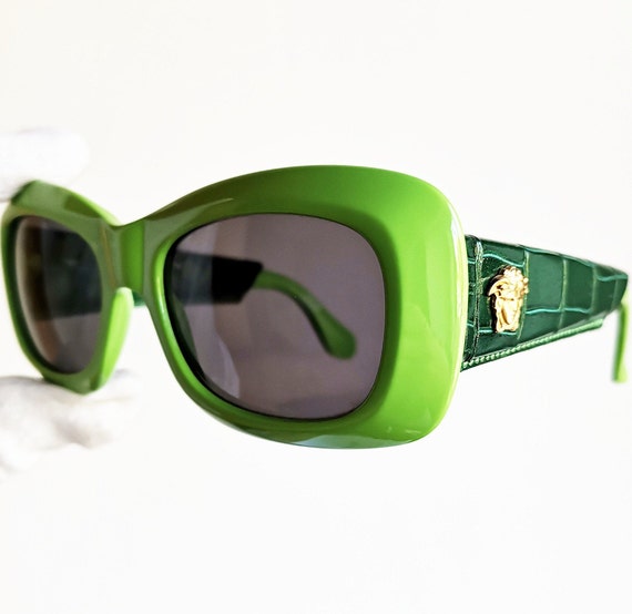 Women's Vintage Goggle 'Morning Kale' Plastic Sunglasses — Eye Shop Direct
