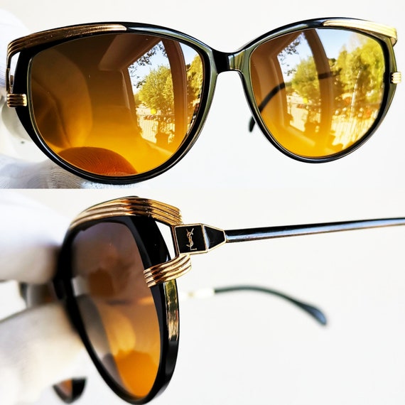 YVES SAINT LAURENT vintage Ysl Sunglasses rare bl… - image 3