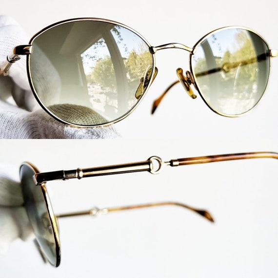 gucci oval sunglasses vintage