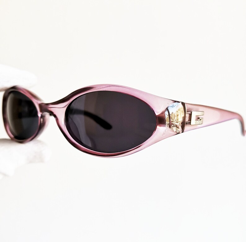 clear pink gucci glasses
