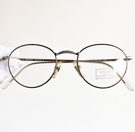 fendi round eyeglasses