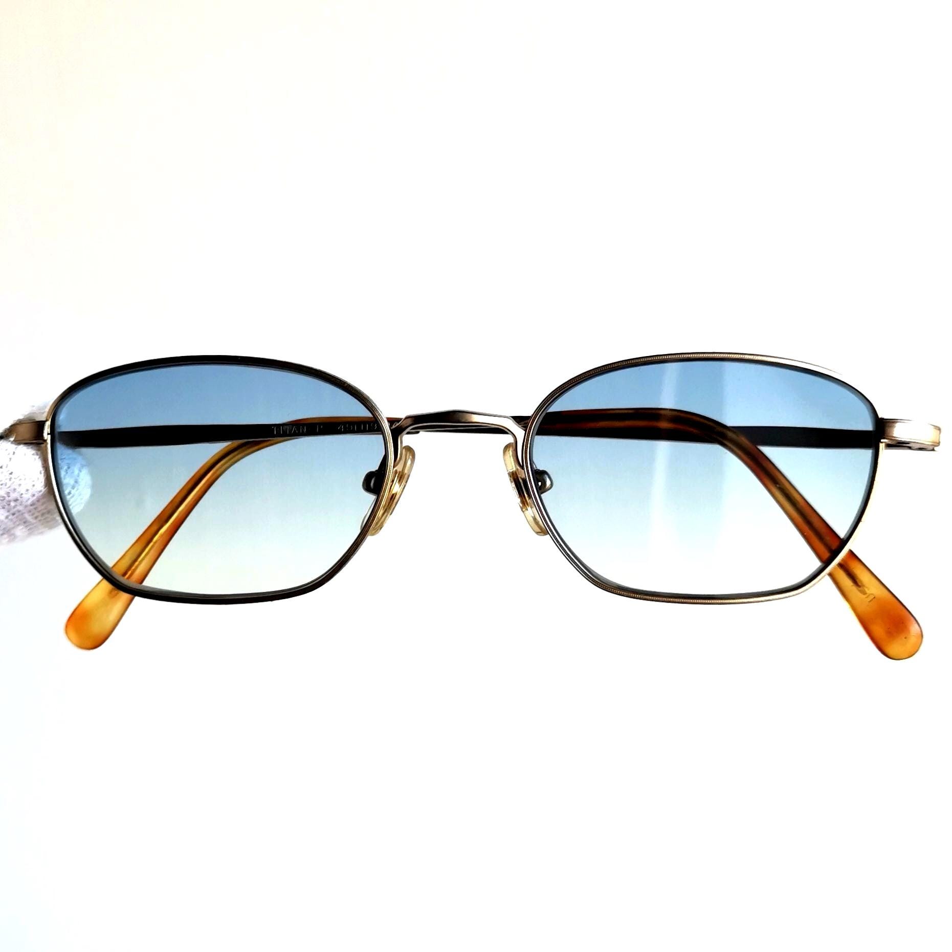 サングラス/メガネ Japan vintage glasses MATSUDA Sunglasses Titanium Titan-p Gold Japan Vintage 10143