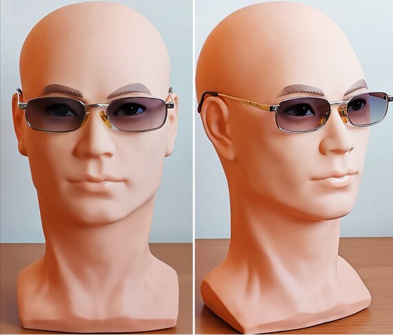 KENZO vintage sunglasses rare oval rectangular engrav Gem