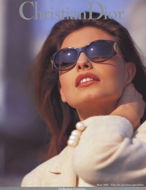 DIOR vintage Sunglasses rare round oversize Frenc… - image 5