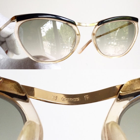 AMOR oval vintage sunglasses rare small tiny made… - image 3