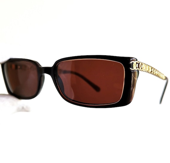 ファッション CHANEL Vintage Sunglasses Rare Rectangular Oval Red Bordeaux 小物