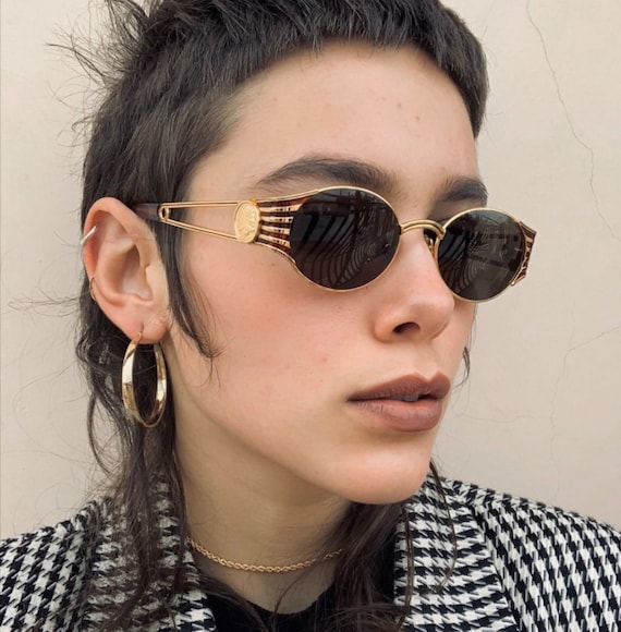 Round Gold Fendi Sunglasses - Rausch Vintage