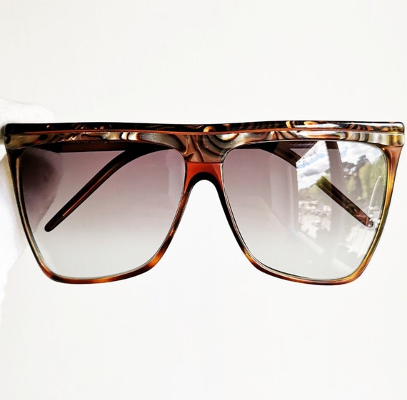 LAURA BIAGIOTTI Vintage sunglasses rare square ma… - image 1