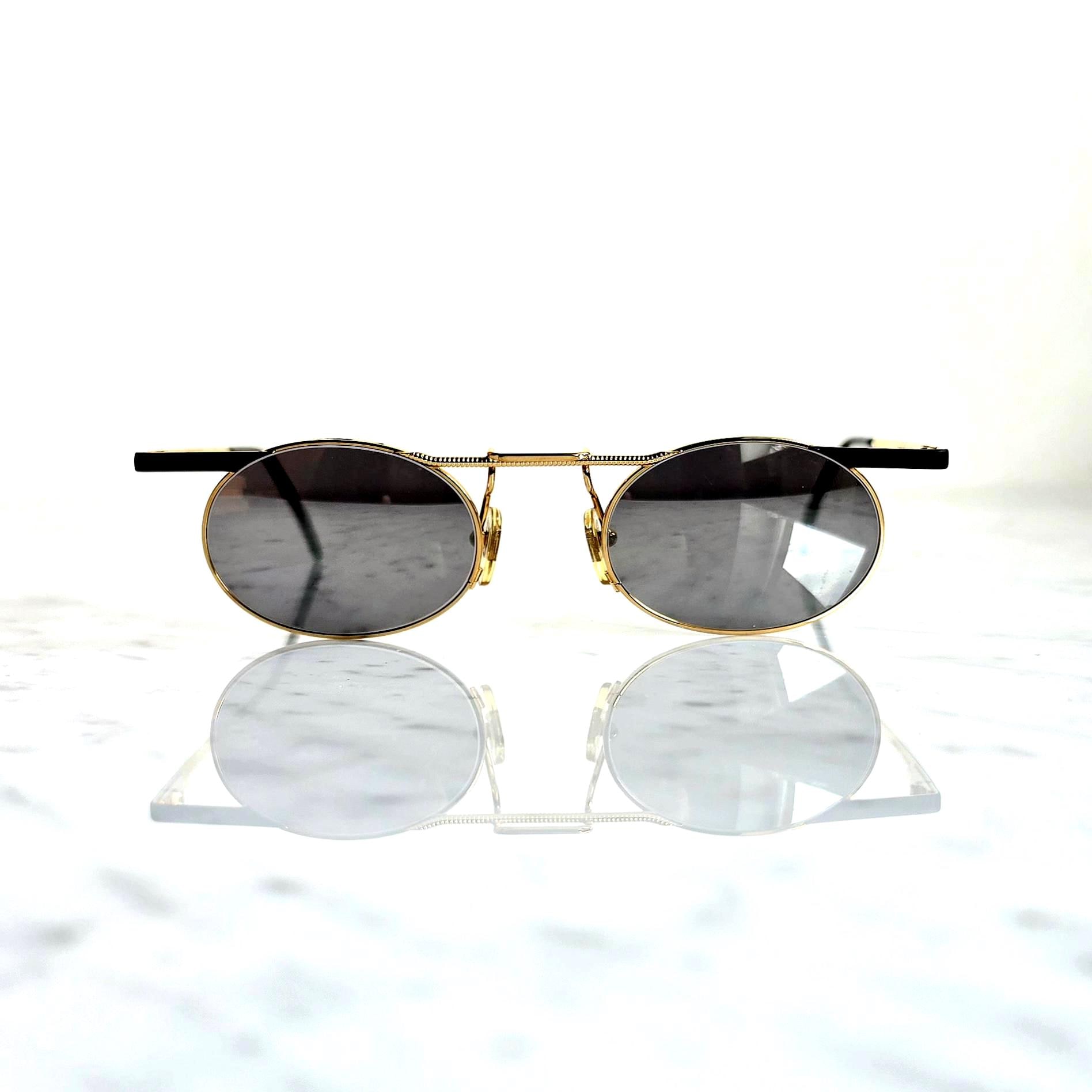 小物 Tiffany LUNETT 23k gold sunglasses TIFFANY 23K Gold Plated Vintage Sunglasses Aviator Frame Oval T360