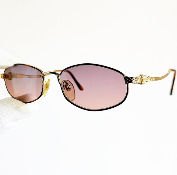 VERSACE Small Vintage Sunglasses Gold Medusa G15 Bayonetta  display picture 1