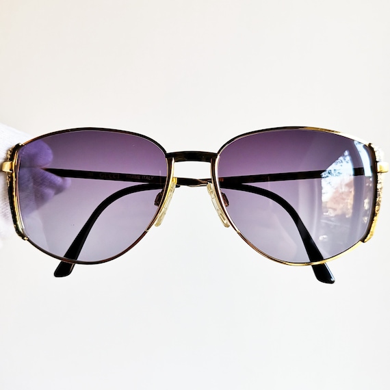 GUCCI Vintage Sunglasses Rare Oval Squared Gold Black Purple Lenses GG2225 Frame Small Aviator Migos Rihanna Lady Gaga 2chainz New NOS 90s Etsy Canada