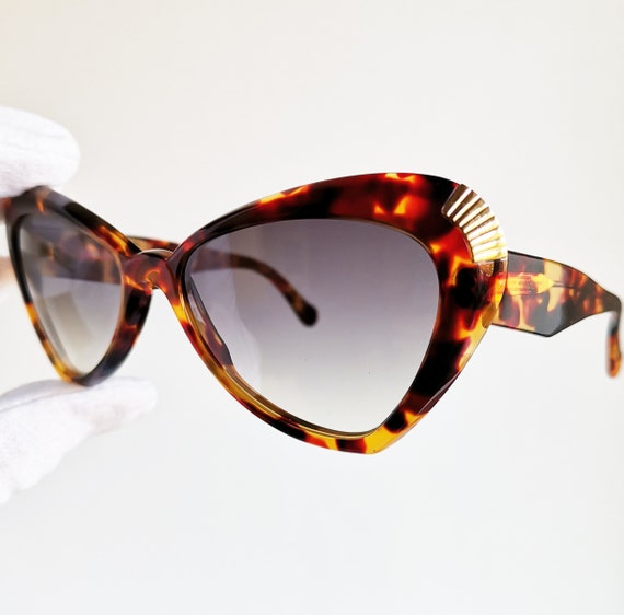 YSL Gold Rim Cat Eye Sunglasses