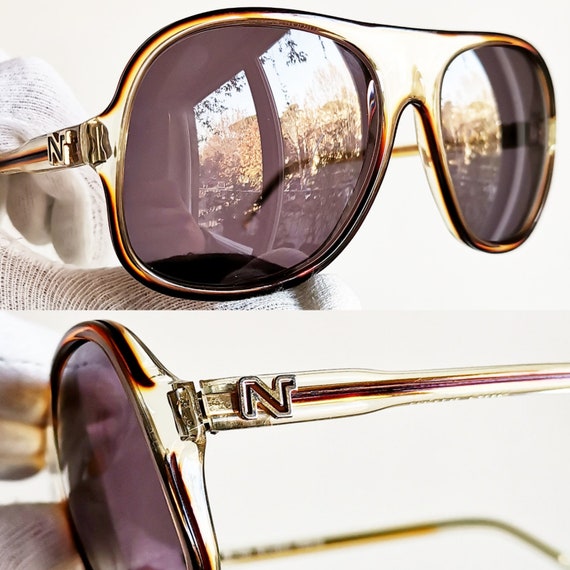 NINA RICCI vintage Sunglasses oversize big square… - image 3
