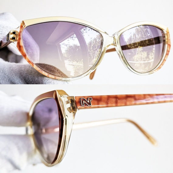 NINA RICCI ヴィンテージ サングラス レア オーバル 新品 紫 NINA RICCI ヴィンテージ サングラス レア オーバル 新品 紫