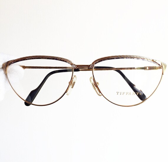 TIFFANY 23K Gold Plated vintage sunglasses frame T47 … - Gem
