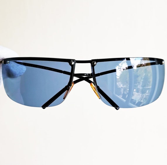 GUCCI Vintage Sunglasses Rare Oval Rectangular Wrap GUCCI Vintage Sunglasses Rare Oval Rectangular Wrap