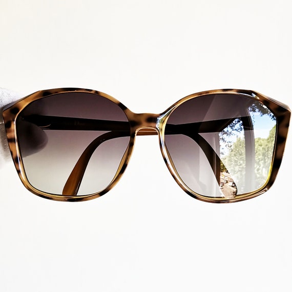DIOR vintage Occhiali da sole rari animalier quadrati marrone | Etsy Italia