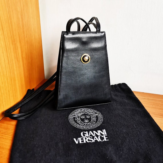 Versace Monogram Zipped Holdall Bag in Black for Men