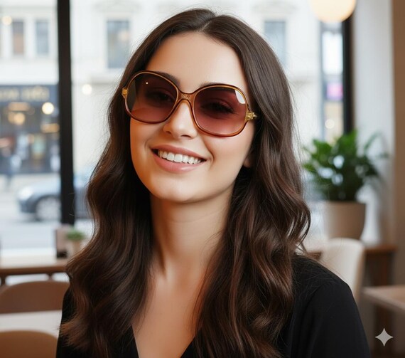 Nina Richie sunglasses! Gently used! NINA RICCI Vintage Sunglasses Square 130-2-F16 Brown Clear  main image 2