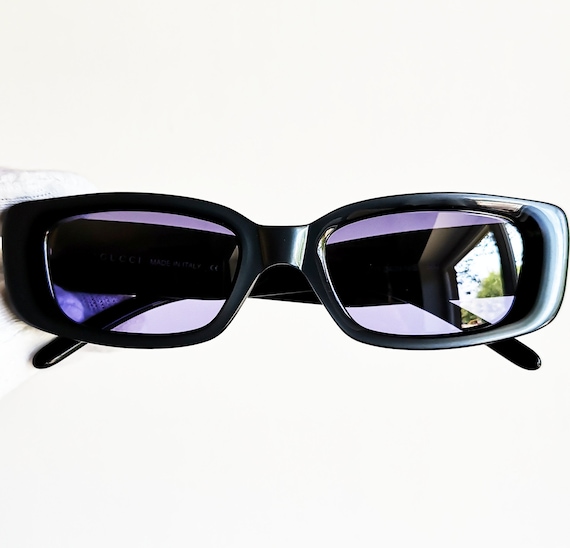 GUCCI vintage sunglasses rare iridescent blue sideral Gem
