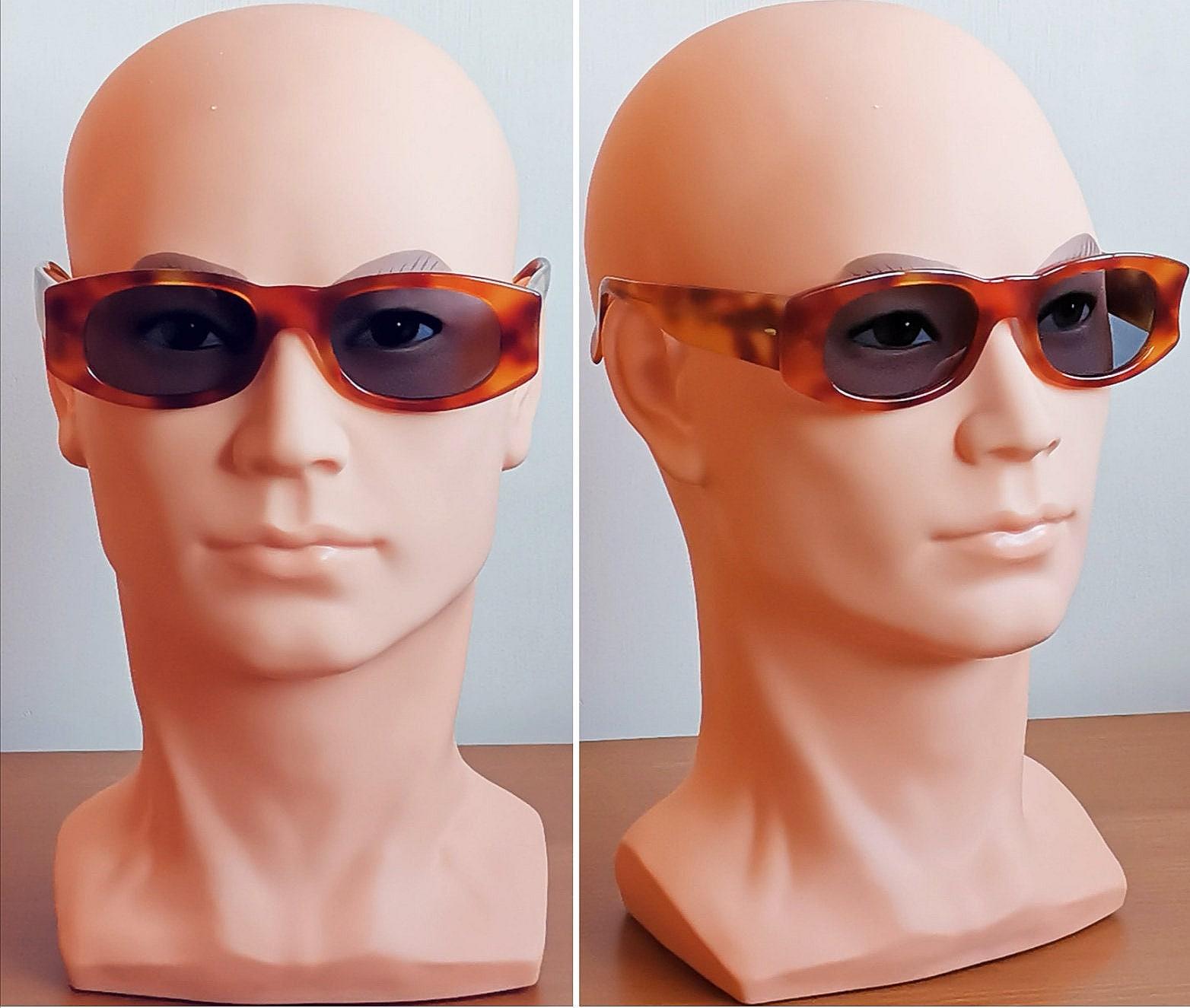 Vintage Alain Mikli Paris 0174 625 Mosaic Tortoise Sunglasses 90s Designer ALAIN MIKLI Vintage Sunglasses Tortoise Brown Oval France  main image 3