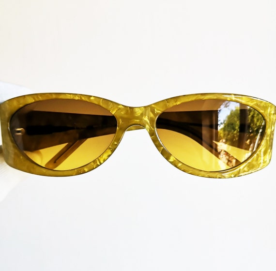 FENDI vintage Sunglasses rare marble iridescent g… - image 2